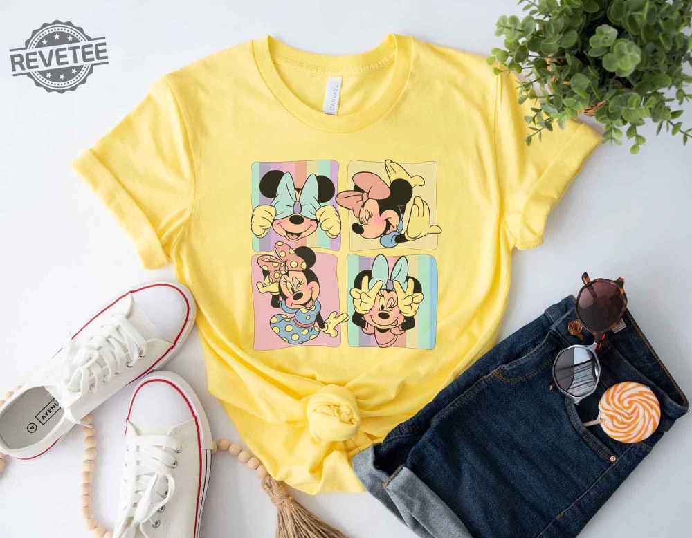 Minnie Mouse Collage Shirt Retro Minnie Mouse Shirt Disney Family Shirts Disneyland Shirt Magic Kingdom Minnie Besties Shirt Unique