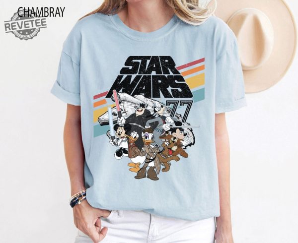 Vintage Disney Star Wars Shirt Mickey And Friends Shirt Star Wars Disney Vintage Star Wars Disneyworld Shirts Darth Vader Shirt Unique revetee 1