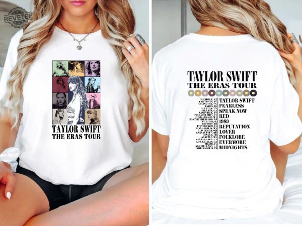 Taylor Swift The Eras Tour Taylor Swift Merch Taylor Swift Party Meet Me At Midnight The Eras Tour Shirt Taylors Version Taylor Swift Tshirt Unique revetee 4