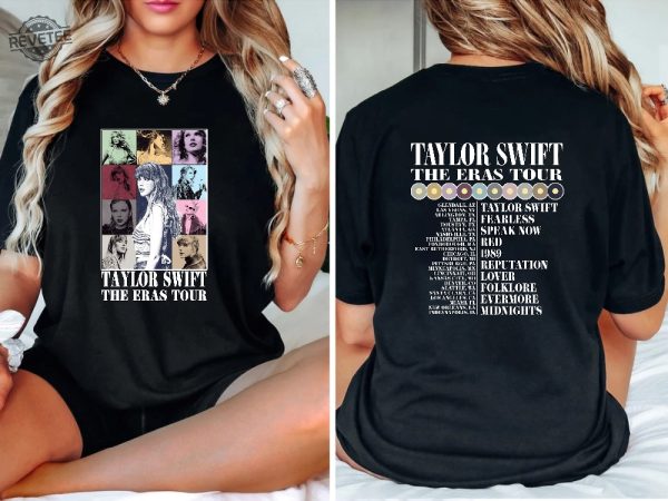 Taylor Swift The Eras Tour Taylor Swift Merch Taylor Swift Party Meet Me At Midnight The Eras Tour Shirt Taylors Version Taylor Swift Tshirt Unique revetee 5