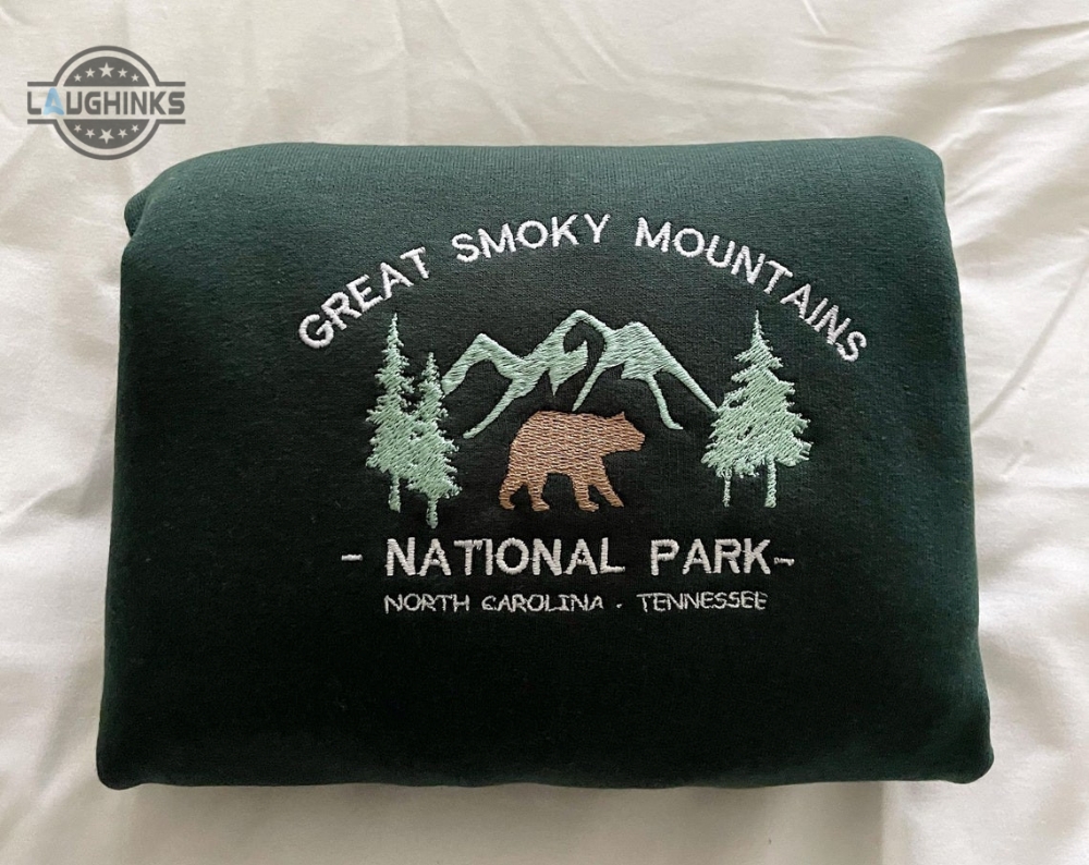 Great Smoky Mountain Embroidered Sweater Embroidery Tshirt Sweatshirt Hoodie Gift