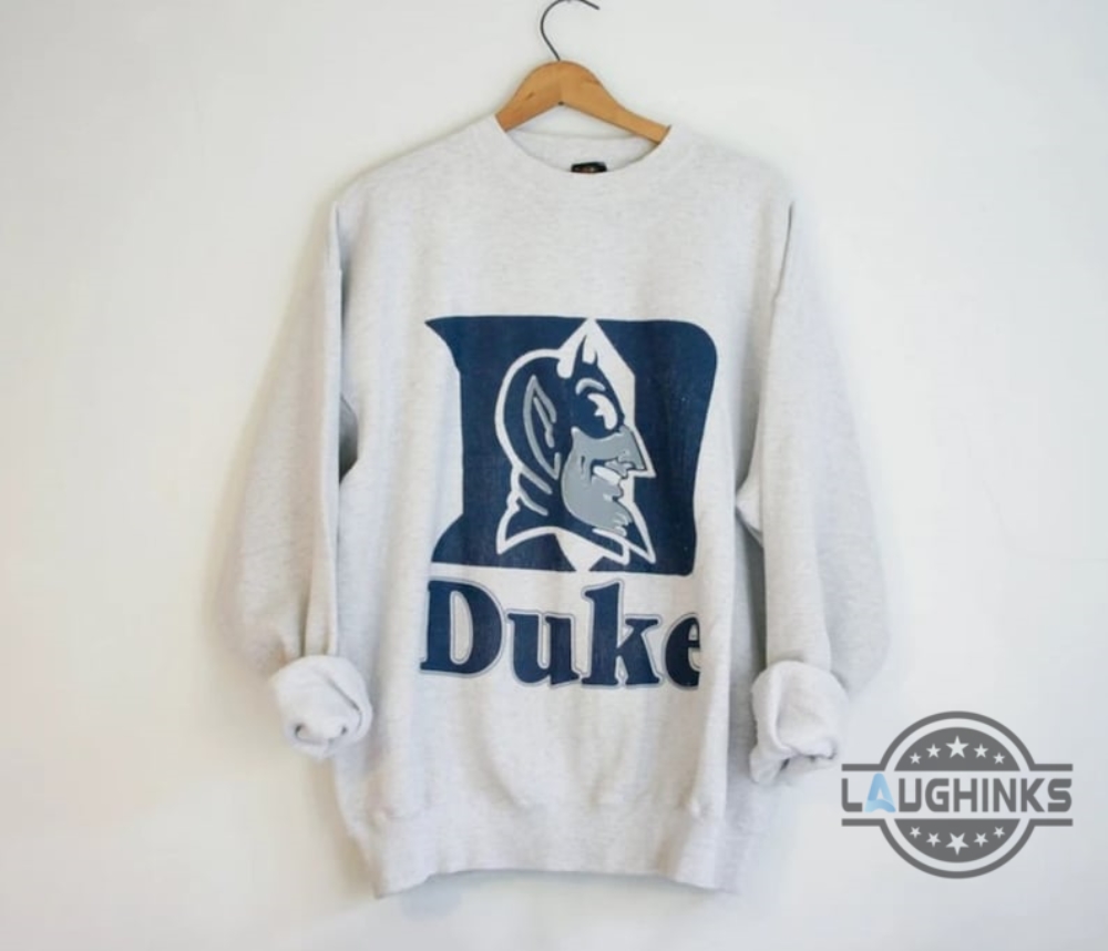 Duke Sweatshirt Girl Boy Mens Womens Duke Tshirt Hoodie Duke University Vintage Tee Duke College Retro Shirts 90S Duke Blue Devils Crewneck Sweater