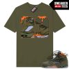 Jordan 5 Olive Shirt 23 Drip Shirt Sweatshirt Hoodie In Military Green To Match Sneaker trendingnowe 1