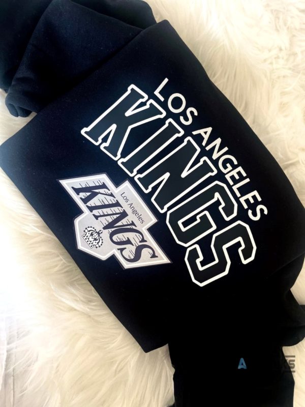 la kings sweatshirt tshirt hoodie mens womens los angeles kings hockey shirts crew kings logo christmas fathers day gift for him vintage nhl crewneck laughinks 1