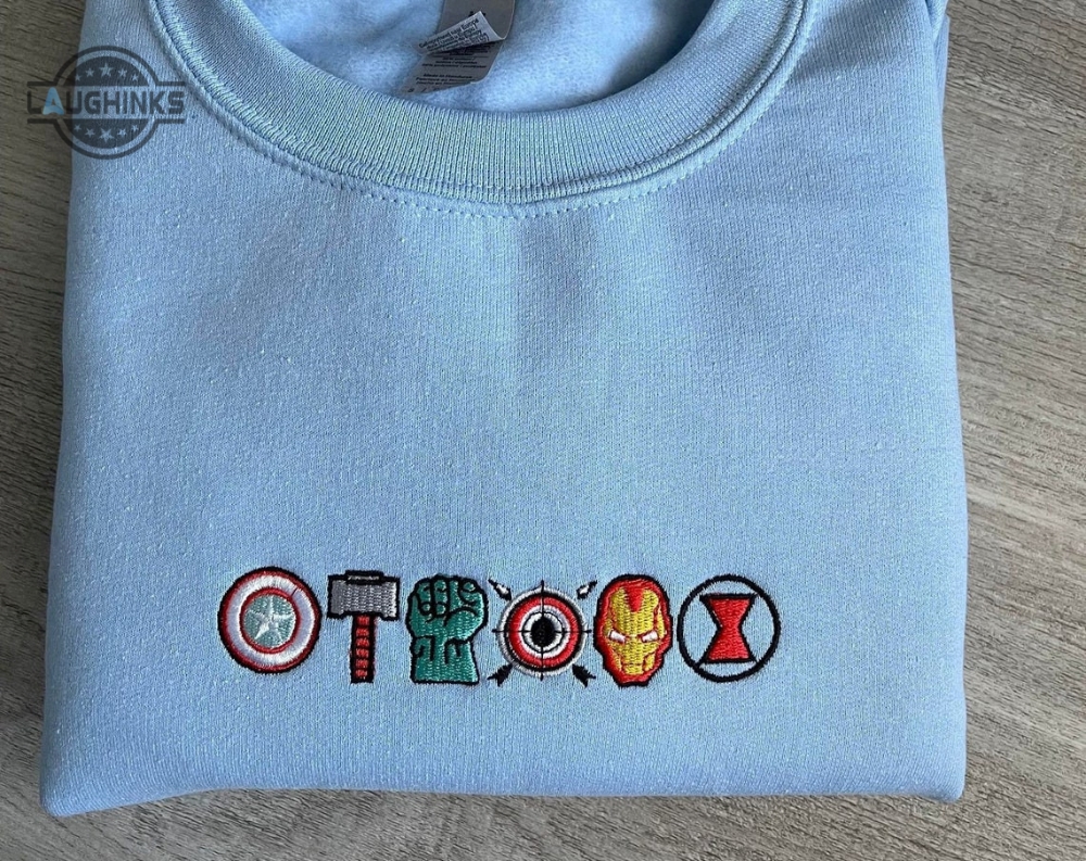 Avengers Embroidered Sweater Embroidery Tshirt Sweatshirt Hoodie Gift