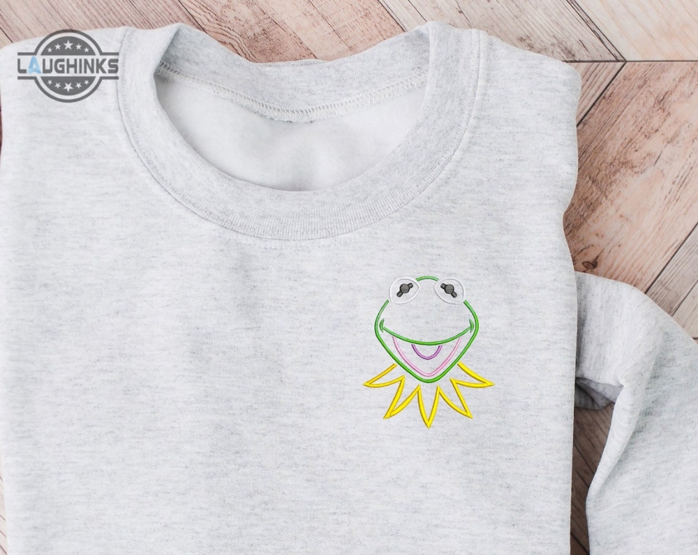 Frog Embroidered Crewneck Disney Embroidered Sweatshirt Disney Crewneck Disney Sweatshirt Womens Disney Crewneck Embroidery Tshirt Sweatshirt Hoodie Gift