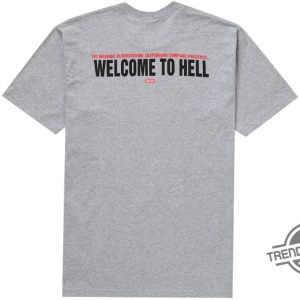 Supreme Toy Machine Welcome To Hell Shirt Heather Grey Supreme Shirt Welcome To Hell T Shirt Gift For Men Women trendingnowe 2