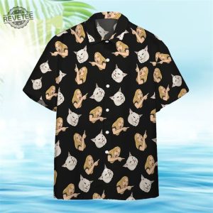 Cat And Girl Hawaiian Shirt Unique revetee 2