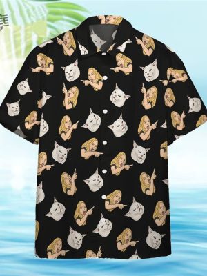 Cat And Girl Hawaiian Shirt Unique revetee 2