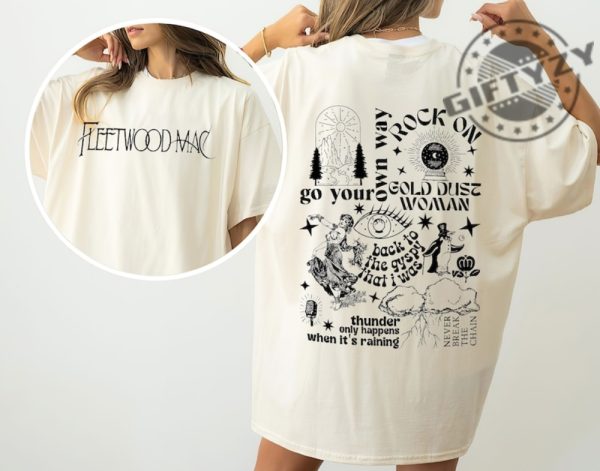 Vintage Fleetwood Mac Tour Merchandise Shirt Music Memorabilia Sweatshirt Rock Band Hoodie Retro Concert Tshirt Stevie Nicks Shirt giftyzy 1