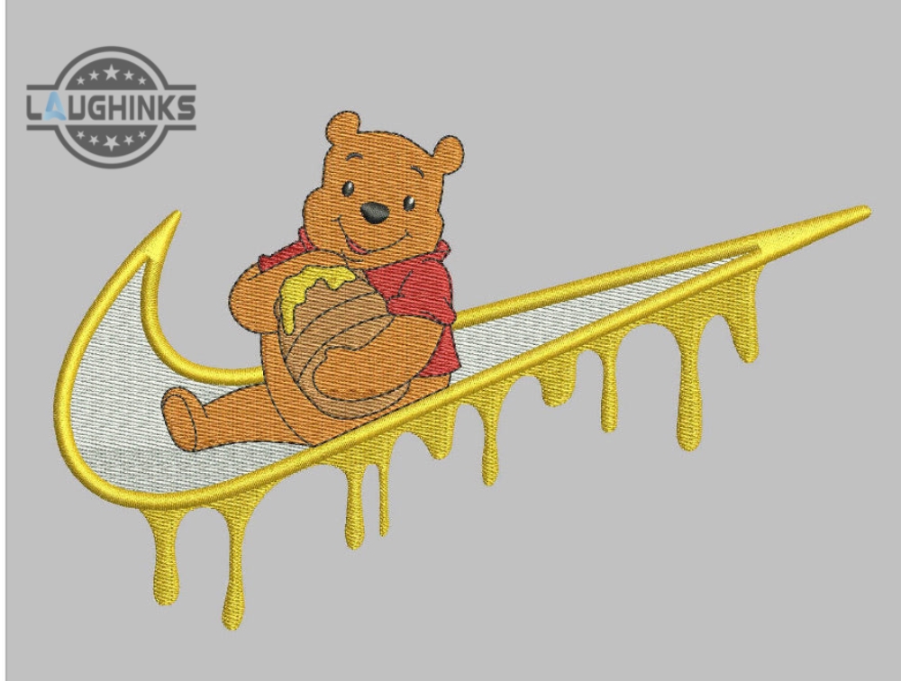 Winnie The Pooh Drip Embroidered Sweatshirt Embroidery Tshirt Sweatshirt Hoodie Gift
