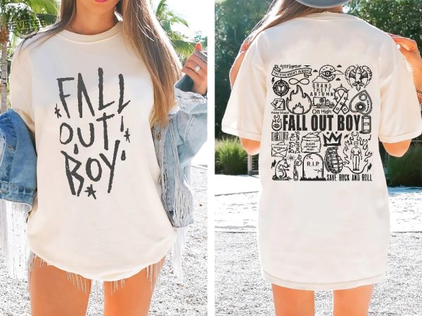 Fall Out Boy Doodle 2024 Shirt Fall Out Boy Band Fan Shirt Fall Out Boy Concert 2024 Shirt Unique revetee 2