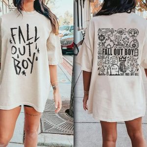 Fall Out Boy Doodle 2024 Shirt Fall Out Boy Band Fan Shirt Fall Out Boy Concert 2024 Shirt Unique revetee 3