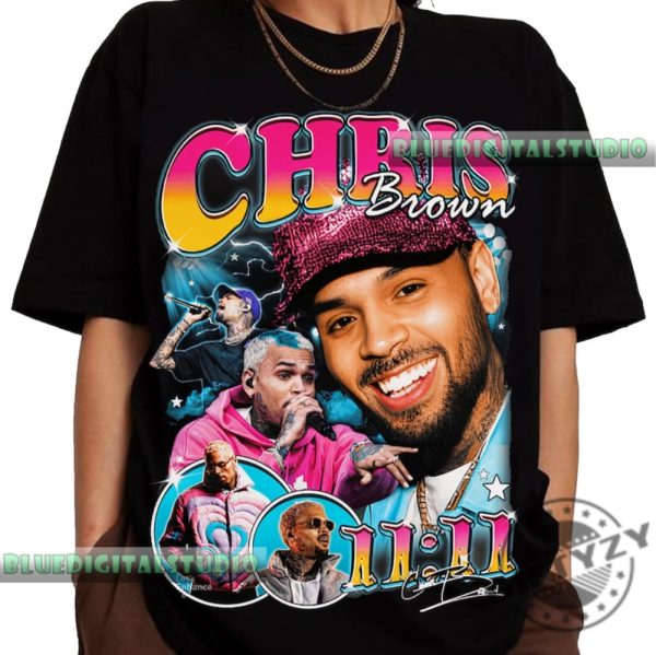 Vintage Chris Brown Shirt Chris Brown Hip Hop Tshirt Chris Brown Homage 90S Graphic Hoodie Hiphop Sweatshirt Gift For Fan giftyzy 1