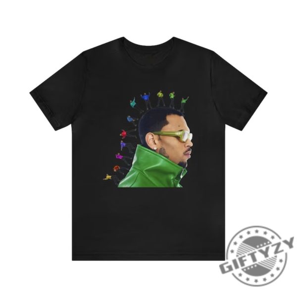1111 Tour With Dates Chris Brown 2024 Unisex Shirt giftyzy 1