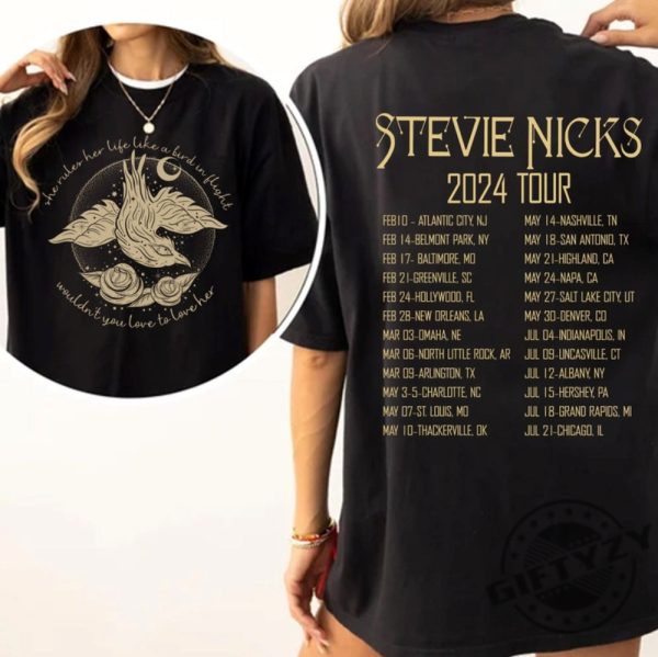 Stevie Nicks 2024 Live In Concert Shirt Vintage Stevie Nicks 2024 Tour Sweatshirt Stevie Nicks Concert Tshirt Unisex Hoodie Stevie Nicks 2024 Shirt giftyzy 1