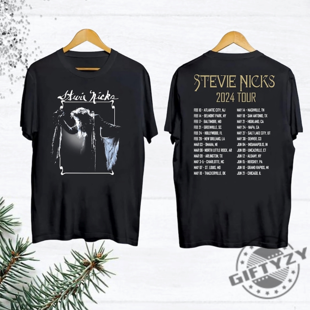 Vintage Stevie Nicks 2024 Tour Shirt Stevie Nicks Shirt Fan Gifts Stevie Nicks Live In Concert 2024 Sweatshirt Stevie Nicks Hoodie Stevie Nicks Shirt
