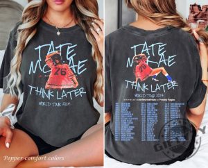 Vintage Tate Mcrae Shirt Tate Mcrae Fan Gift Sweatshirt Tate Mcrae 2024 Concert Hoodie The Think Later World Tour Tshirt Retro Tour 2024 Shirt giftyzy 3