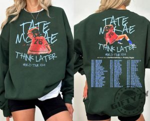 Vintage Tate Mcrae Shirt Tate Mcrae Fan Gift Sweatshirt Tate Mcrae 2024 Concert Hoodie The Think Later World Tour Tshirt Retro Tour 2024 Shirt giftyzy 4