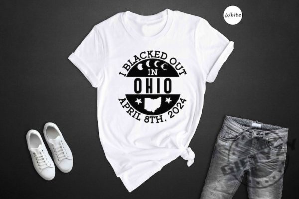 I Blacked Out In Ohio Shirt Ohio Eclipse Sweatshirt Celestial Hoodie Eclipse Event 2024 Tshirt April 8Th 2024 Total Solar Eclipse Shirt giftyzy 3