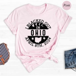 I Blacked Out In Ohio Shirt Ohio Eclipse Sweatshirt Celestial Hoodie Eclipse Event 2024 Tshirt April 8Th 2024 Total Solar Eclipse Shirt giftyzy 5