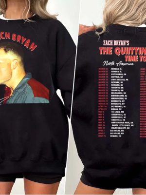 Vintage Zach Bryan The Quittin Time Tour 2024 Shirt Zach Bryan Tour Buffalo Ny Zach Bryan Sweatshirt Zach Bryan Merch Zach Bryan State College revetee 2