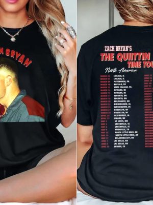 Vintage Zach Bryan The Quittin Time Tour 2024 Shirt Zach Bryan Tour Buffalo Ny Zach Bryan Sweatshirt Zach Bryan Merch Zach Bryan State College revetee 3