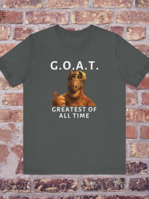 Goat Greatest Of All Time Funny Meme Tee Shirt Bff Gift Mad Crazy Fringe Nut Job Shirt Greatest Of All Time Goat Meme Unique revetee 2