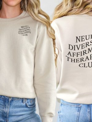 Neurodiversity Affirming Therapy Shirt April Awareness Month Shirt Mental Health Matters Sweatshirt Mental Health Hoodie More Unique revetee 3