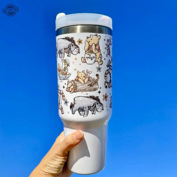 Disney Winnie The Pooh Tiger Piglet Eeyore Donkey Tumbler Tigger Winnie The Pooh Disney Characters Unique revetee 1