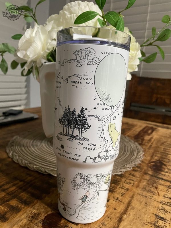 Classic Winnie The Pooh Inspired 40 Oz Metal Tumbler Original Pooh Inspired Tumbler With Handle Tigger Winnie The Pooh Disney Characters revetee 2