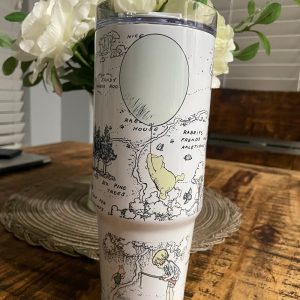 Classic Winnie The Pooh Inspired 40 Oz Metal Tumbler Original Pooh Inspired Tumbler With Handle Tigger Winnie The Pooh Disney Characters revetee 5