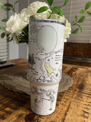 Classic Winnie The Pooh Inspired 40 Oz Metal Tumbler Original Pooh Inspired Tumbler With Handle Tigger Winnie The Pooh Disney Characters revetee 5