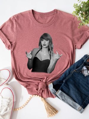 Taylor Swift Middle Finger Shirt Taylor Swift Shirts Taylor Swift Era Tour Merch Taylor Swift 22 Merch Taylor Swift Rep Merch Unique revetee 4