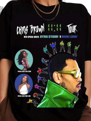 Chris Brown 1111 Tour 2024 Shirt Chris Brown Tour 2024 Chris Brown 11 11 Tour Dates Chris Brown 11 11 Tour 2024 Chris Brown Shirt Unique revetee 2