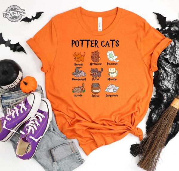 Potter Cats Potter Cat Luna Lovegood Shirt Harry Potter Merch Gryffindor Harry Potter Birthday Shirt Harry Potter Shirt Ideas Unique revetee 1