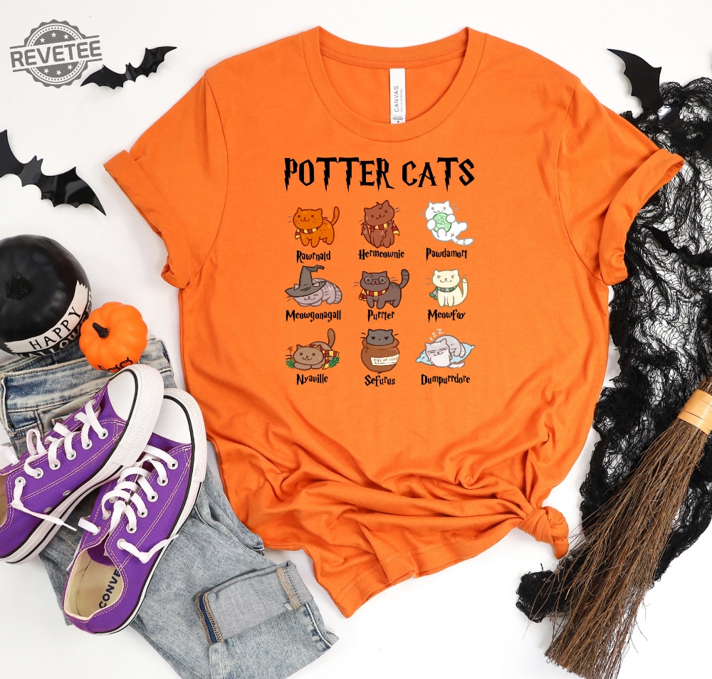 Potter Cats Potter Cat Luna Lovegood Shirt Harry Potter Merch Gryffindor Harry Potter Birthday Shirt Harry Potter Shirt Ideas Unique