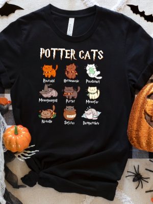 Potter Cats Potter Cat Luna Lovegood Shirt Harry Potter Merch Gryffindor Harry Potter Birthday Shirt Harry Potter Shirt Ideas Unique revetee 2