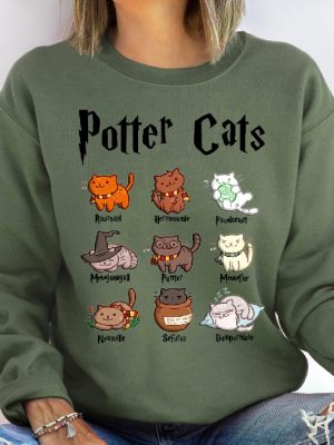 Potter Cats Sweatshirt Luna Lovegood Shirt Harry Potter Merch Gryffindor Harry Potter Birthday Shirt Harry Potter Shirt Ideas Unique revetee 2