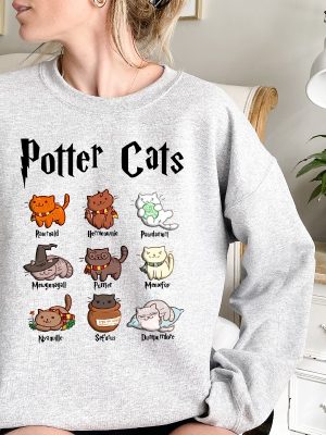 Potter Cats Sweatshirt Luna Lovegood Shirt Harry Potter Merch Gryffindor Harry Potter Birthday Shirt Harry Potter Shirt Ideas Unique revetee 4