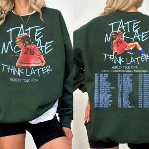 Vintage Tate Mcrae Shirt Tate Mcrae Fan Gift Shirt Tate Mcrae 2024 Concert Shirt The Think Later World Tour Shirt Retro Tour 2024 Shirt revetee 3