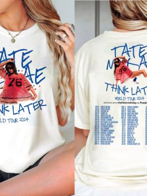 Vintage Tate Mcrae Shirt Tate Mcrae Fan Gift Shirt Tate Mcrae 2024 Concert Shirt The Think Later World Tour Shirt Retro Tour 2024 Shirt revetee 5