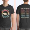 Total Solar Eclipse Double Sided Shirt Usa Map American Tour 2024 Tee Cities States Totality Path Eclipse Souvenir Gift Unique revetee 1