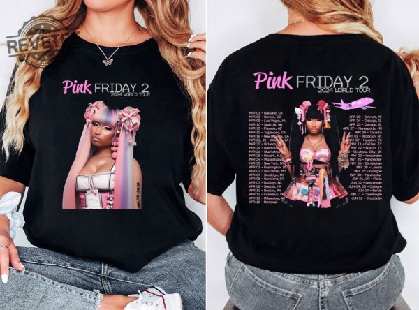 Nicki Minaj 2 Sided Shirt Nicki Minaj Tour Shirt Pink Friday 2 Airbrush Shirt Gag City Shirt Nicki Minaj Pink Friday 2 Sweatshirt Unique revetee 1