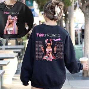 Nicki Minaj 2 Sided Shirt Nicki Minaj Tour Shirt Pink Friday 2 Airbrush Shirt Gag City Shirt Nicki Minaj Pink Friday 2 Sweatshirt Unique revetee 2