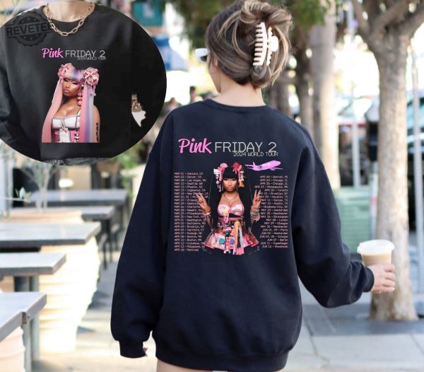 Nicki Minaj 2 Sided Shirt Nicki Minaj Tour Shirt Pink Friday 2 Airbrush Shirt Gag City Shirt Nicki Minaj Pink Friday 2 Sweatshirt Unique revetee 2