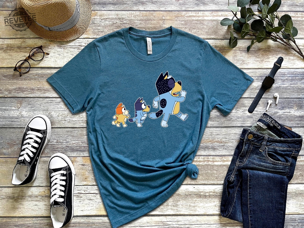 Bluey Family Shirt Disney Dad Shirt Bingo Shirt Bluey Shirt Bandit Shirt Fathers Day Shirt Gift For Dad Best Dad Ever Dog Person Tee Unique