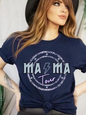 Mama Rock Tour Shirt Mom Life Concert Tee Rock And Roll Motherhood World Tour Music Lover Tee Tired As A Mother Funny Mothers Gift Unique revetee 2