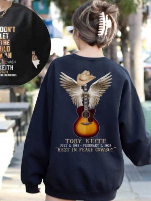 Toby Keith 2 Sided Shirt Toby Keith Memorial Shirt Toby Keith Country Music Legend Tribute Shirt Unique revetee 2