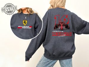 Charles Leclerc Formula One Sweatshirt F1 Two Sides Shirt Charles Leclerc Shirt Charles Leclerc F1 Shirt Charles Leclerc Unique revetee 2